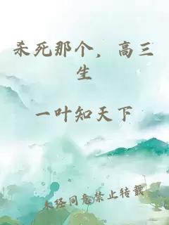 杀死那个，高三生