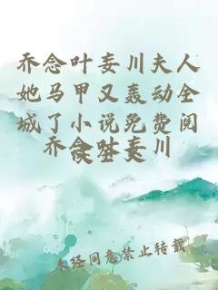 乔念叶妄川夫人她马甲又轰动全城了小说免费阅读全文