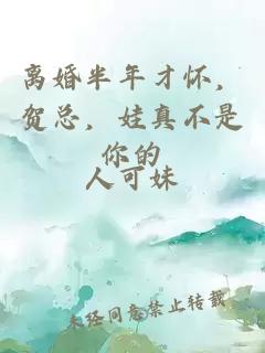 离婚半年才怀，贺总，娃真不是你的