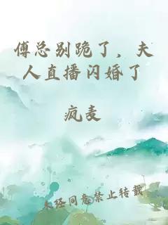 傅总别跪了，夫人直播闪婚了