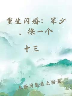 重生闪婚：军少，撩一个
