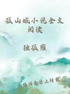 孤山城小说全文阅读